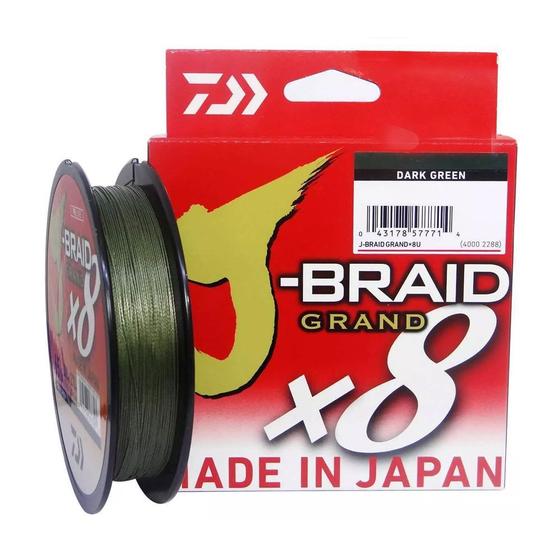 Linha Pesca Multifilamento Daiwa J-braid 8 Fios 300 metros Linha Pesca Multifilamento Daiwa J-braid 8 Fios 300 metros
