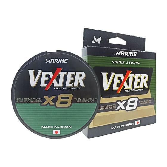 Imagem de Linha Pesca Multifilamento Marine Sports Vexter X8 Fios 0.25mm 30Lb 13,5Kg 300m