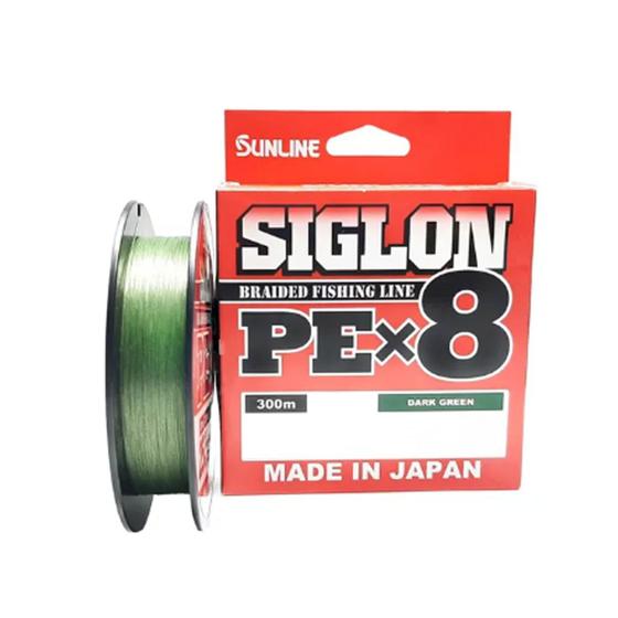 Imagem de Linha pesca sunline siglon dark green x8 50lbs 300m 0,296mm