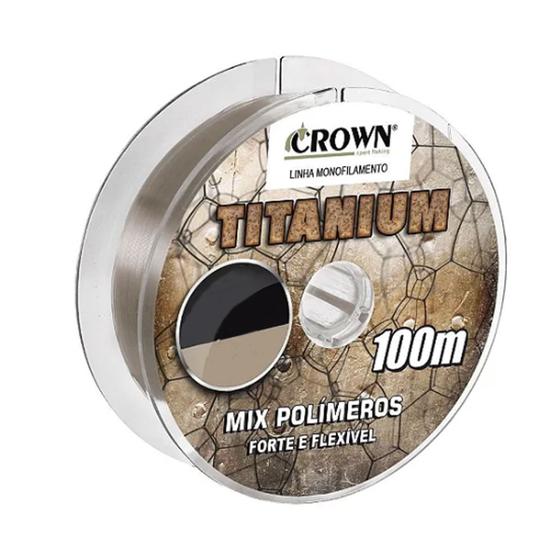 Imagem de Linha Pesca Titanium 0,30mm Monofilamento 100mt Crown