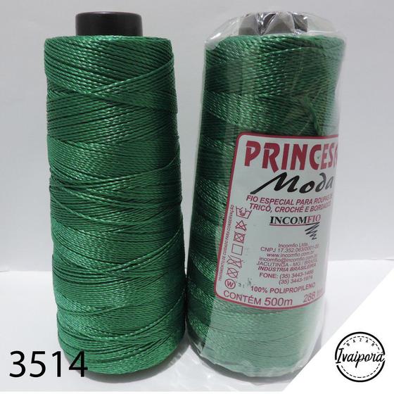 Imagem de Linha Princesa Moda 500m Verde Bandeira/crochê / Tranças Para Cabelo