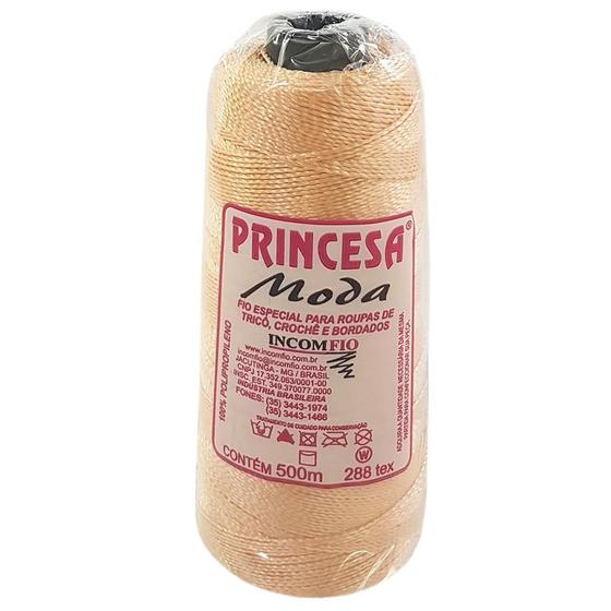 Imagem de Linha Princesa Moda Fio Grosso Cone com 500 Metros de 288 TEX Incomfio para Trança de Cabelo, Crochê, Tricô, Box Braids e Artesanato