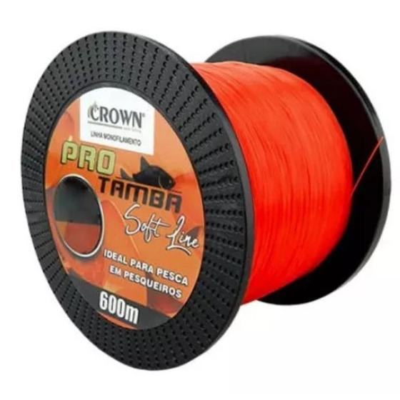 Imagem de Linha Pro Tamba Monofilamento Crown Vermelho 0,33 22Ib 600M