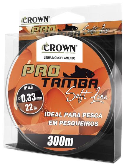 Imagem de Linha Pro Tamba Soft Crown Orange 0.37mm 27Lbs 300 Metros