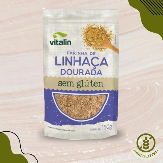 Imagem de Linhaça Dourada Farinha Vitalin 150g