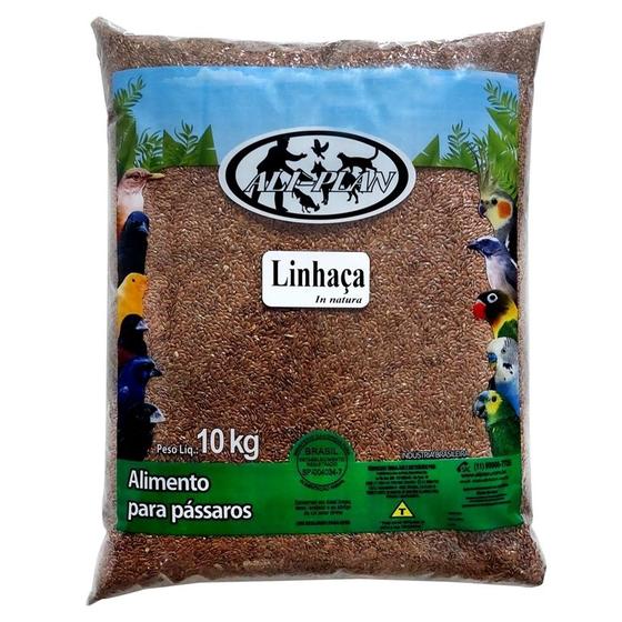 Imagem de Linhaça Para Pássaros Pacote 10kg Aliplan