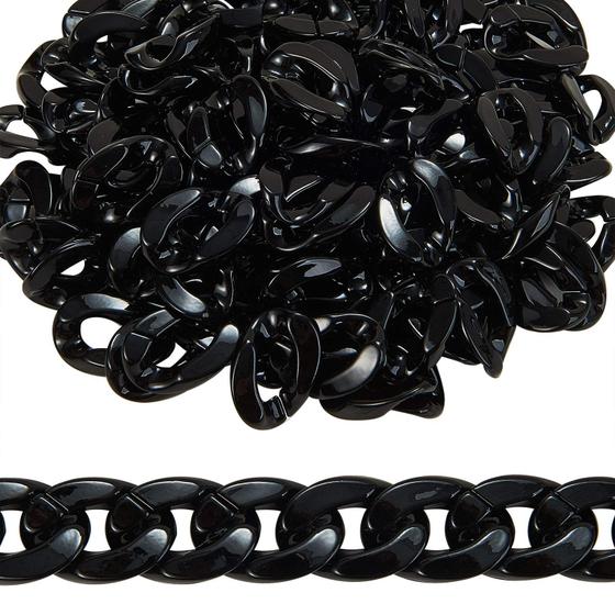 Imagem de Linking Rings Stiesy Black Acrylic 300 peças de Halloween