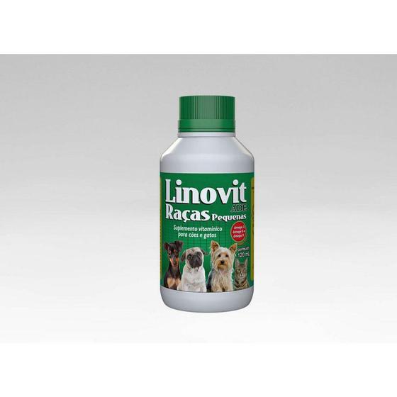 Imagem de LINOVIT RAÇAS PEQUENAS  Suplemento vitamínico para cães e gatos - VetBrás