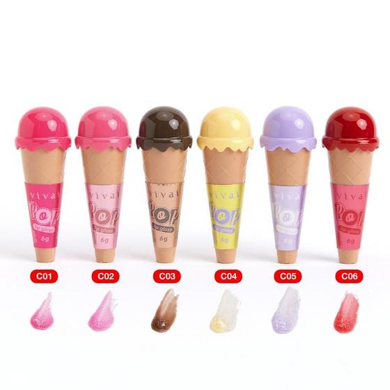 Imagem de Lip Gloss Casquinha de Sorvete Pop - Vivai