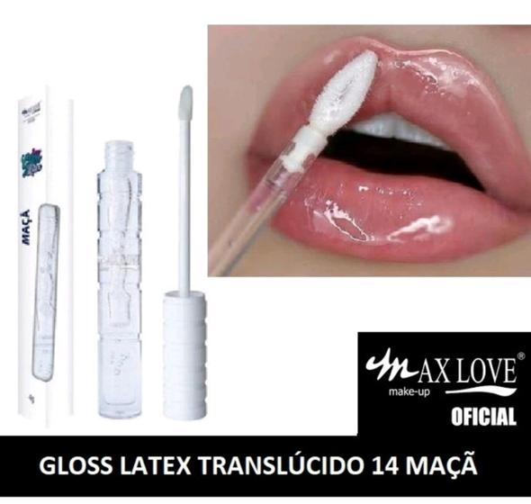 Imagem de Lip Gloss Labial Latex Incolor Translucido N14 Maça Max Love