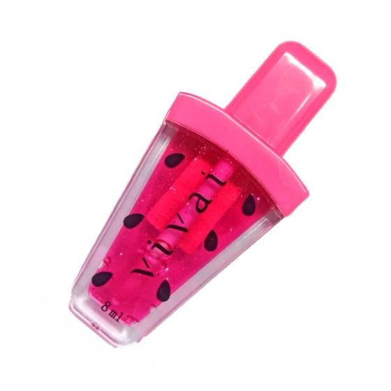 Imagem de Lip Gloss Prin Melância Pink 02 Brilho Labial Vivai