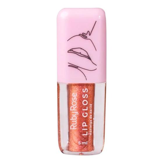 Imagem de Lip Gloss Ruby Rose Cor Bonfire HB82344 5ml