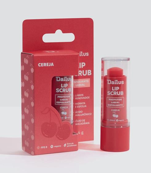 Imagem de Lip Scrub Dailus Esfoliante Labial Cereja