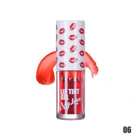 Lip Tint Para Lábios e Bochechas 4,5g Gel Tint Lip Tint My Love Vivai