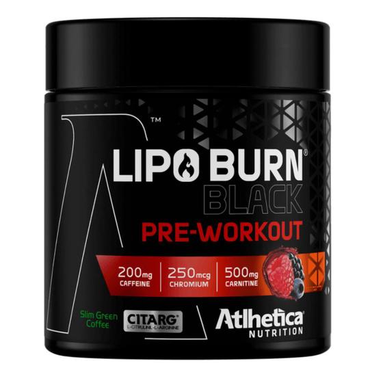 Imagem de Lipo Burn Black Pre Workout (200g) Atlhetica Nutrition