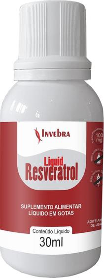 Imagem de Liquid Resveratrol - Suplemento Em Gotas - 30Ml - Invebra