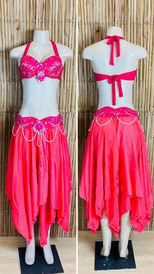 Imagem de Liquidação Dança do Ventre Traje Bordado Completo- Pronta Entrega - TPCL-509
