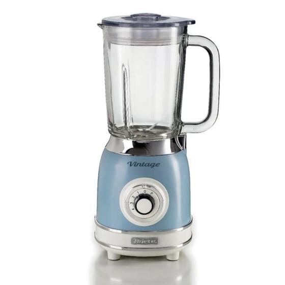 Imagem de Liquidificador Ariete 583 Vintage azul com copo de vidro 1,5 litro 1000w 220 volts