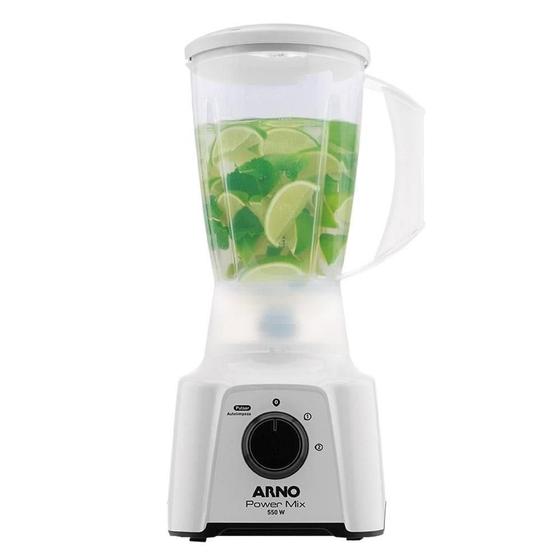 Imagem de Liquidificador Arno LQ12 Power Mix Copo de Plástico 2 Velocidades + Pulsar 550W Branco