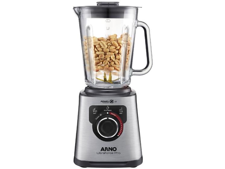 Liquidificador Arno Ultraforce Pro LN93 Copo de Vidro 12 Velocidades 1100W Inox Menor preço em Liquidificador Arno Ultraforce Pro LN93 Copo de Vidro 12 Velocidades 1100W Inox