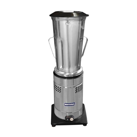 Imagem de Liquidificador Baixa Rotação Copo Inox 6L 3500 RPM 368W LQL.6 220V - Metvisa