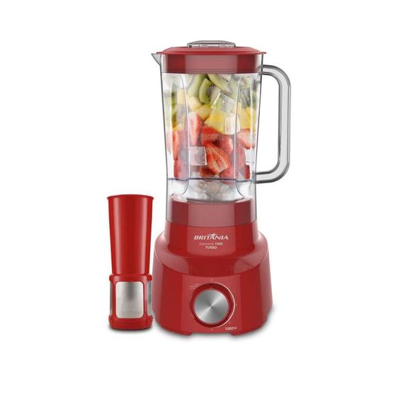 Liquidificador Britânia BLQ Diamante Turbo 1000W Vermelho Menor preço em Liquidificador Britânia BLQ Diamante Turbo 1000W Vermelho