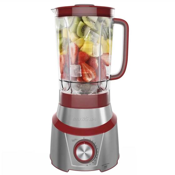 Imagem de Liquidificador Britania BLQ1350 Inox Turbo Pro Maxx - 1200W - 3L - 220V - Vermelho e Prata