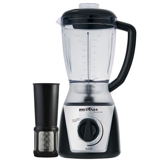 Liquidificador Britânia Eletronic Filter Preto 900W 2,5L Menor preço em Liquidificador Britânia Eletronic Filter Preto 900W 2,5L
