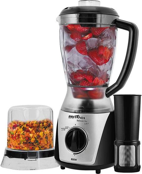 Liquidificador Britânia Eletronic Pro 2 em 1 Preto Menor preço em Liquidificador Britânia Eletronic Pro 2 em 1 Preto