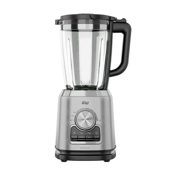 Imagem de Liquidificador com Copo de Vidro WAP WB2000 2L 1000W Velocidade Variável Preto/Cinza 220V