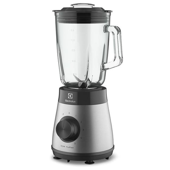 Imagem de Liquidificador Electrolux 700w 1,5L Experience com Copo de Vidro e Tecnologia TruFlow Cor Inox Preto (EBS30)