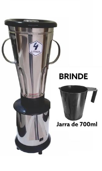 Imagem de Liquidificador Industrial 4 Litros Alta Rotação  110V/127V  + Jarra