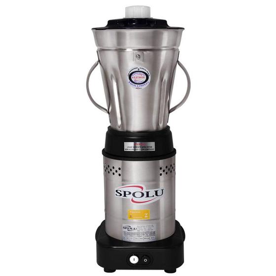 Liquidificador Industrial Baixa Rotação Spolu Inox 4 Litros SPL-049W Menor preço em Liquidificador Industrial Baixa Rotação Spolu Inox 4 Litros SPL-049W