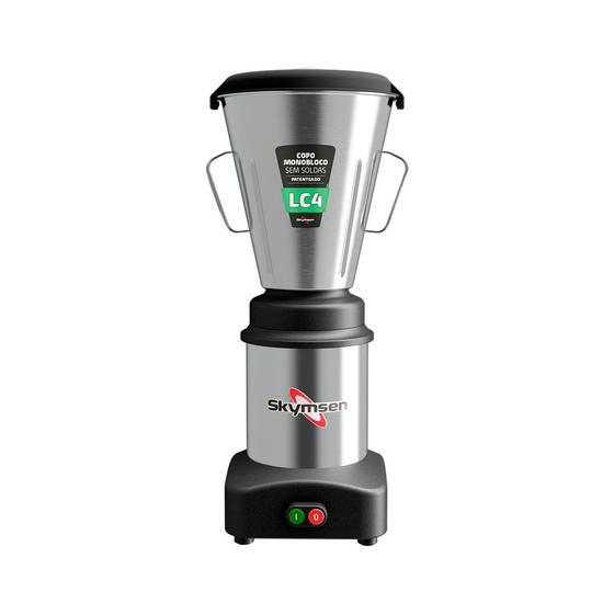 Liquidificador Industrial Skymsen 4 Litros Baixa Rotação Inox LC4 220v Menor preço em Liquidificador Industrial Skymsen 4 Litros Baixa Rotação Inox LC4 220v