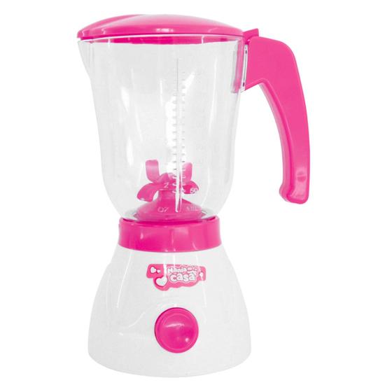 Imagem de Liquidificador Infantil Rosa Mania De Casa Gira De Verdade Dm Toys