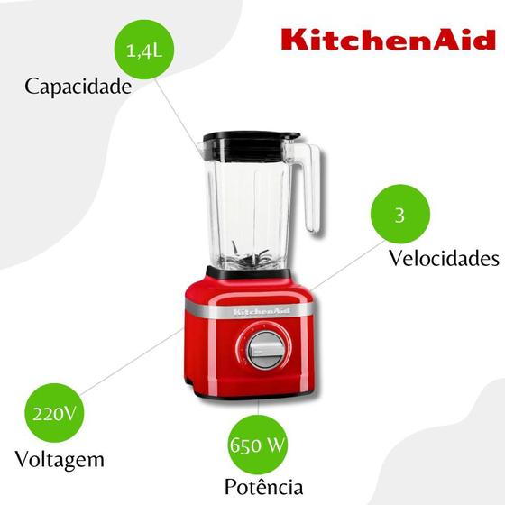 Imagem de Liquidificador K400 KitchenAid Empire Red - KUA35AVBNA - 220V