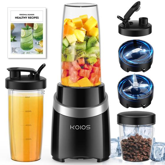 Imagem de Liquidificador KOIOS WBL-006 1000W para Smoothies - Com 2 Copos de 800ml