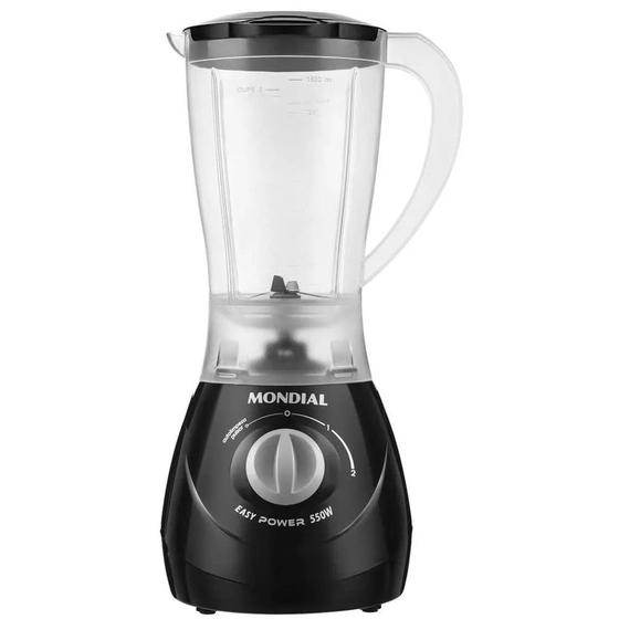 Liquidificador Mondial Easy Power 550W L-550-B 127V Preto Menor preço em Liquidificador Mondial Easy Power 550W L-550-B 127V Preto