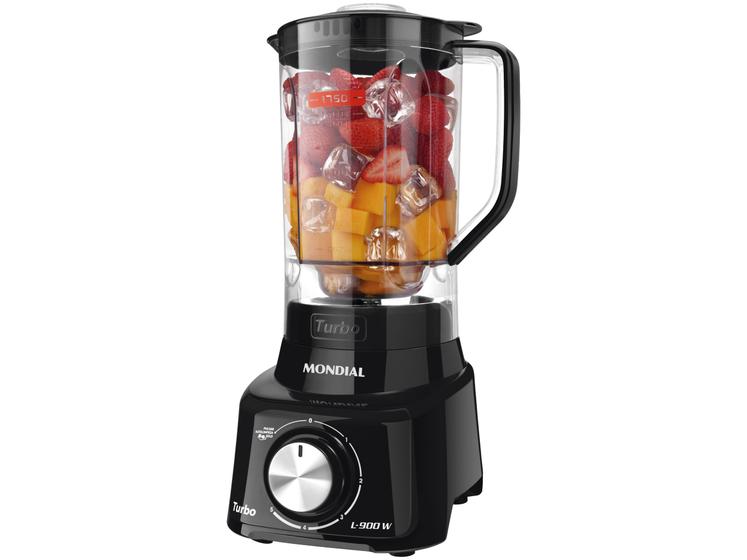 Liquidificador Mondial Turbo L-900 FB Copo Menor preço em Liquidificador Mondial Turbo L-900 FB Copo