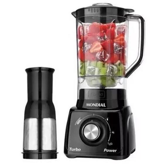 Liquidificador Mondial Turbo Power L-99-FB 2,2L 550W Preto 110V Menor preço em Liquidificador Mondial Turbo Power L-99-FB 2,2L 550W Preto 110V