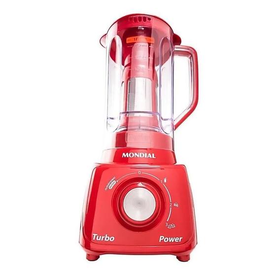 Imagem de Liquidificador Mondial Turbo Power L-99-FR Vermelho - 127V