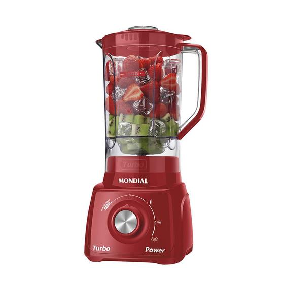 Imagem de Liquidificador Mondial Turbo Power L-99 FR Vermelho - 220V