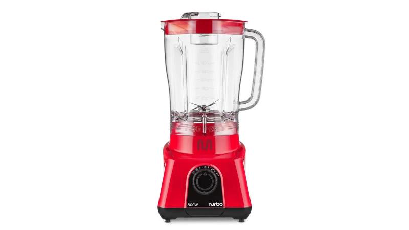 Imagem de Liquidificador multi turbo vermelho multilaser 800w lq804 220v