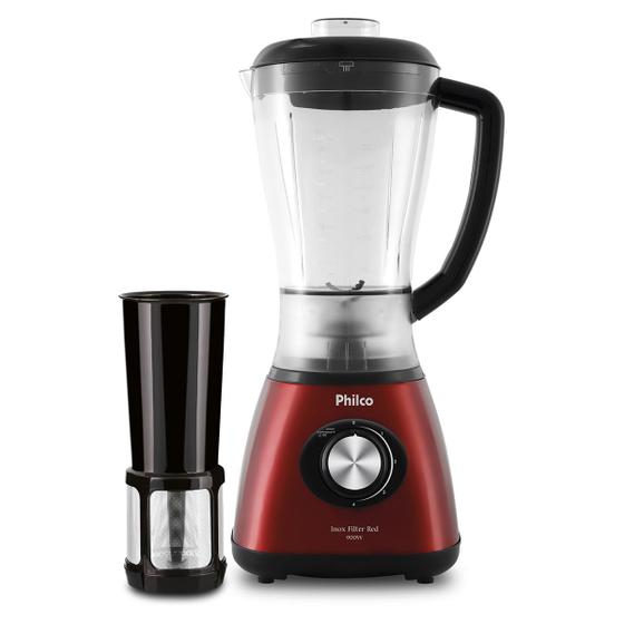 Liquidificador Philco Inox Filter Red 900W Menor preço em Liquidificador Philco Inox Filter Red 900W