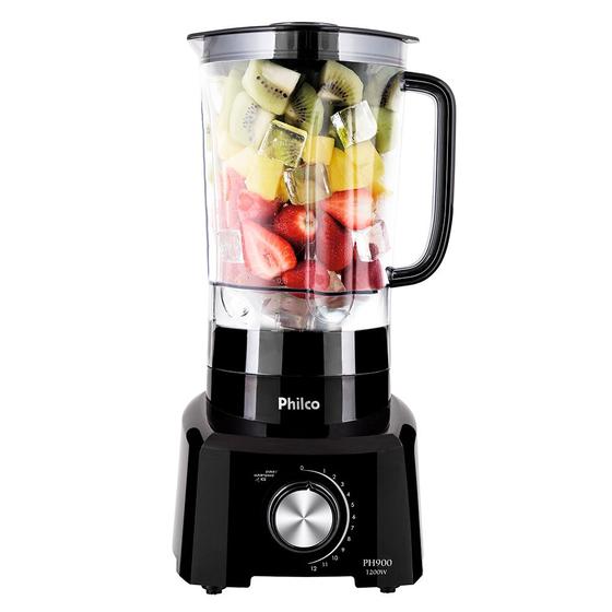 Liquidificador Philco Ph900 1200W 3 Litro 12 Vel Preto 110V Menor preço em Liquidificador Philco Ph900 1200W 3 Litro 12 Vel Preto 110V