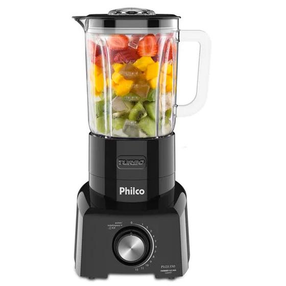 Imagem de Liquidificador Philco Turbo Glass 12 Velocidades e Pulsar 1200W PLQ1350