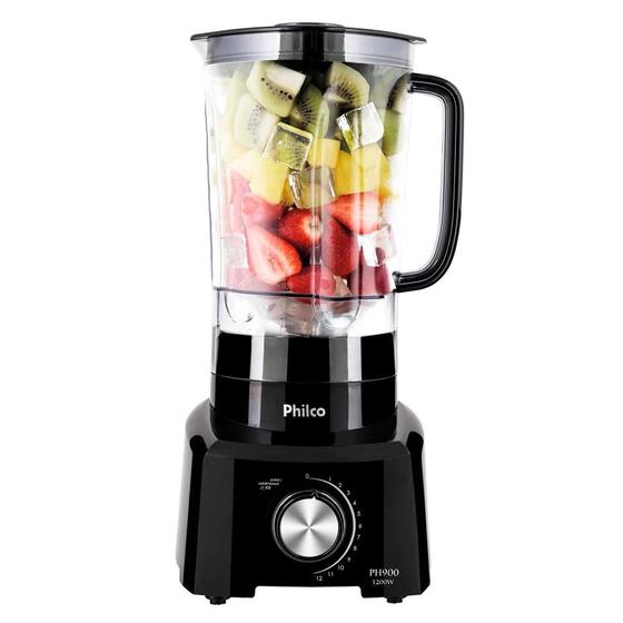 Liquidificador Philco Turbo Pro PH900 3 Litros 12 Velocidades 1200W Preto 127V Menor preço em Liquidificador Philco Turbo Pro PH900 3 Litros 12 Velocidades 1200W Preto 127V