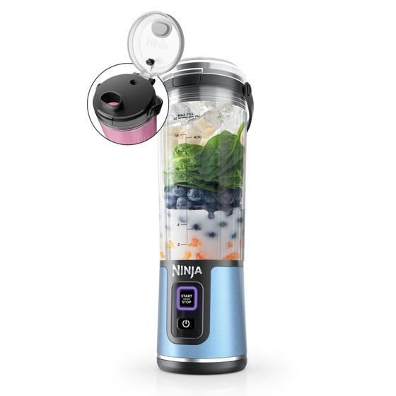 Imagem de Liquidificador Portátil Ninja Blast BC151BM - 500ml, Sem Fio, Azul