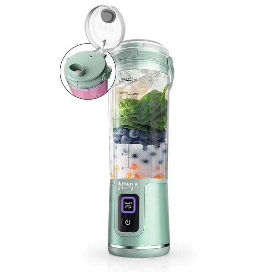 Imagem de Liquidificador Portátil Ninja Blast BC151MT - Sem Fio - 500ml - Cor Mint