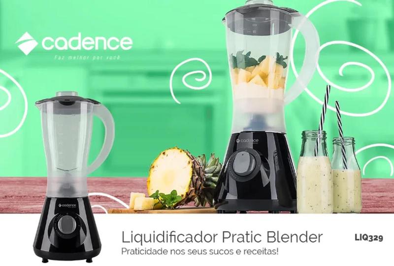 Imagem de liquidificador pratic blender preto cadence